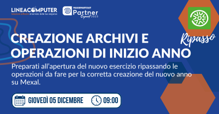 Webinar: Creazione archivi in Mexal